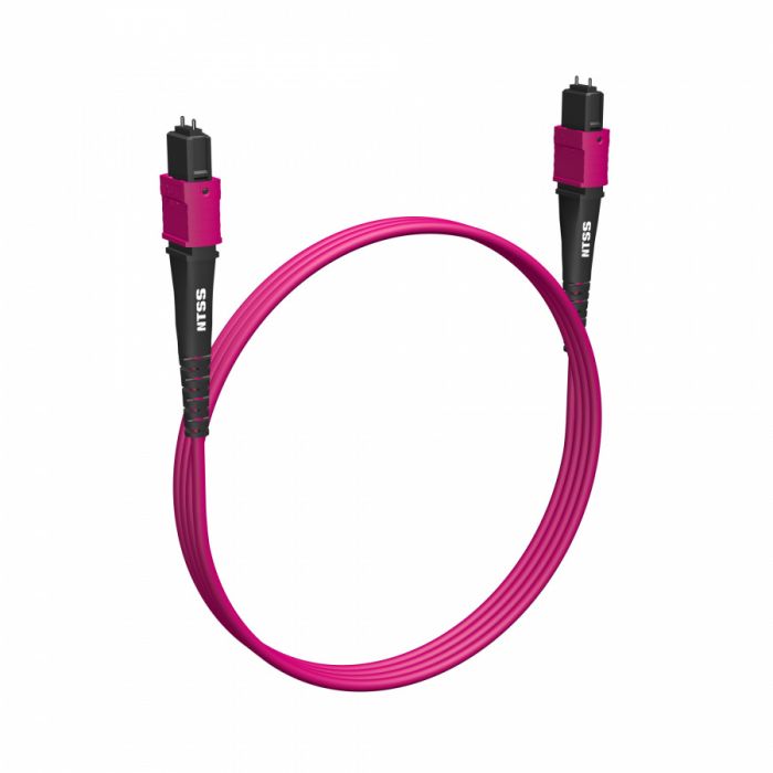 Волоконно-оптическая сборка trunk NTSS 12ов, MPO/UPC (male)-MPO/UPC (male), полярность B, 50/125 OM4, внутренний, 1м, LSZH