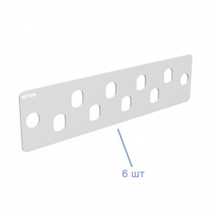 Кросс NTSS оптический 19'' частично укомплектованный 2U, 32/48 портов FC/ST (планки FC/ST-6шт, планка-заглушка-2шт, сплайс-кассета-2шт) серый RAL 7035