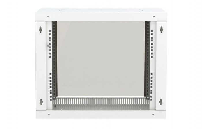 Шкаф телекоммуникационный настенный разборный 19”,12U(600x650), ШТ-НСр-12U-600-650-С дверь стекло ССД