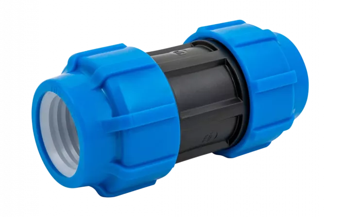 Муфта соединительная компрессионная  для труб ПНД 63мм