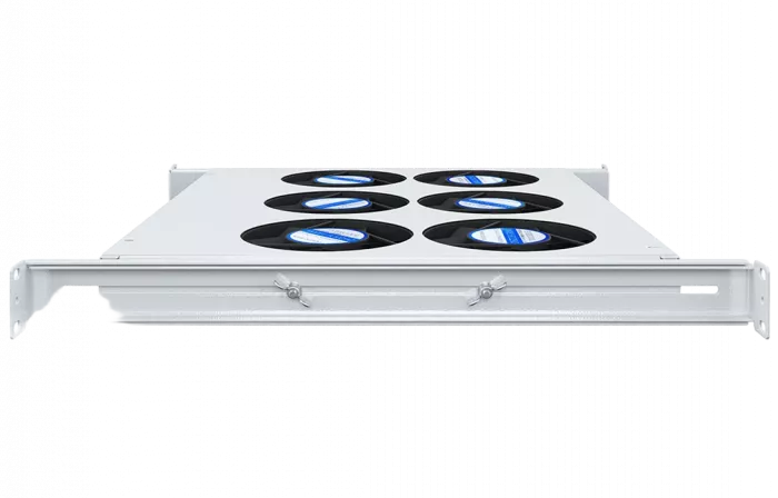 Вентиляторный модуль , 6 вентиляторов с цифровым термореле  ВМ-6-19"-Т-2 ССД