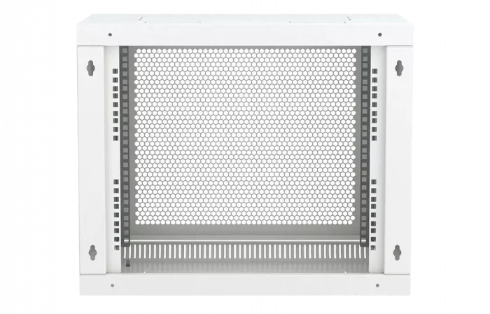 Шкаф телекоммуникационный настенный разборный 19”,9U(600x350), ШТ-НСр-9U-600-350-П дверь перфорированная ССД