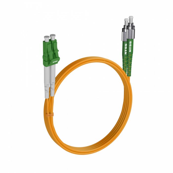 Шнур оптический NTSS PREMIUM dpc LC/APC-FC/APC 9/125 3.0мм 2м LSZH (патч-корд)