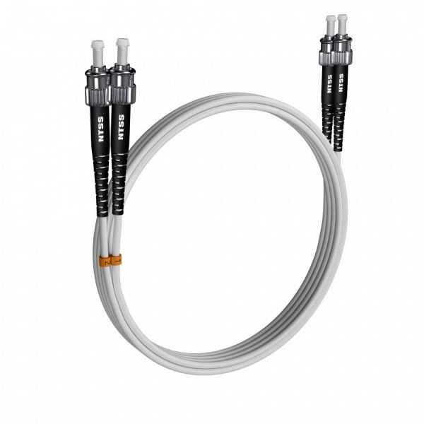 Шнур оптический NTSS PREMIUM dpc ST/UPC-ST/UPC 9/125 G.657A1 3.0мм 2м LSZH (патч-корд)