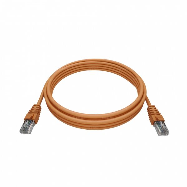 Патч-корд NTSS PREMIUM 2xRJ45/8P8C, T568B UTP CAT5e LSZH 0,5 метра, оранжевый