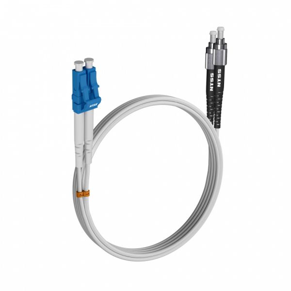 Шнур оптический NTSS dpc LC/UPC-FC/UPC 9/125 G.657A2 3.0мм 5м LSZH (патч-корд)
