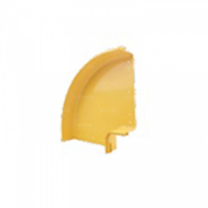 Уголок горизонтальный 90° оптического лотка NTSS 360*100 мм, желтый