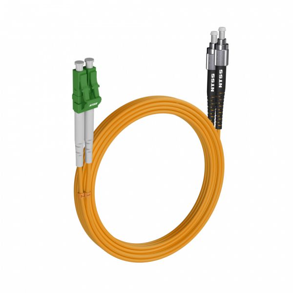 Шнур оптический NTSS dpc LC/АРС-FC/UРС 9/125 3.0мм 15м LSZH (патч-корд)