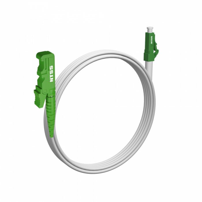 Шнур оптический NTSS spc E2000/APC-LC/APC 9/125 G.657A1 3.0мм 4м LSZH (патч-корд)