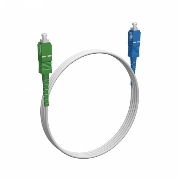 Шнур оптический NTSS spc SC/APC-SC/UPC 9/125 G657.A2 3.0мм 1м LSZH (патч-корд)