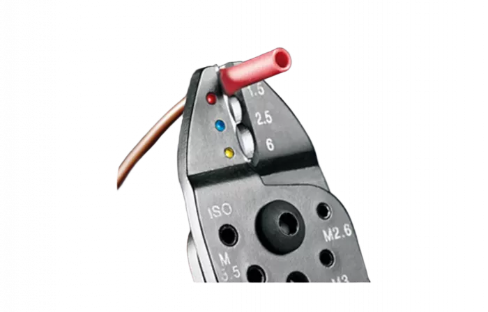 KN-9722240	Пресс-клещи, 3 гнезда, изол. кабельные наконечники и соединители 0.5-6.0 мм², неизол. открытые штекеры 6.3 мм: 0.5-2.5 мм², 240 мм