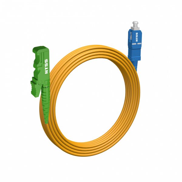 Шнур оптический NTSS spc E2000/APC-SC/UPC 9/125 3.0мм 30м LSZH (патч-корд)