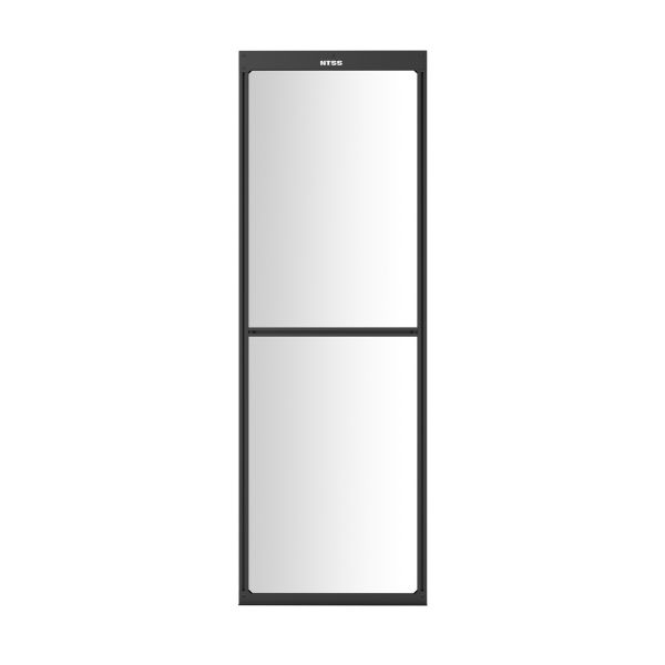 Панель-заглушка системы изоляции NTSS с окном, для установки между шкафов, ширина 800 мм, высота 2300 мм, RAL 9005 чёрный