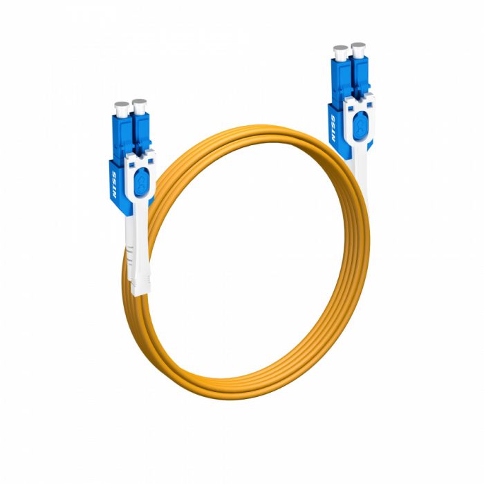 Шнур оптический NTSS PREMIUM dpc Push Pull Tabs UniBoot LCpptub/UPC-LCpptub/UPC 9/125 2.0мм, 5м LSZH (патч-корд)