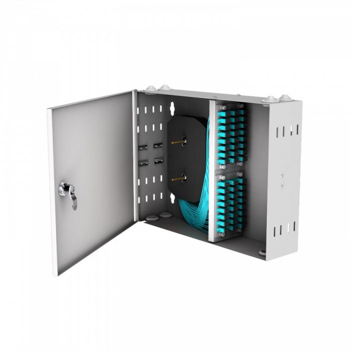 Кросс настенный NTSS PREMIUM, предсобранный, 48 портов SC/UPC, 50/125 мкм OM3