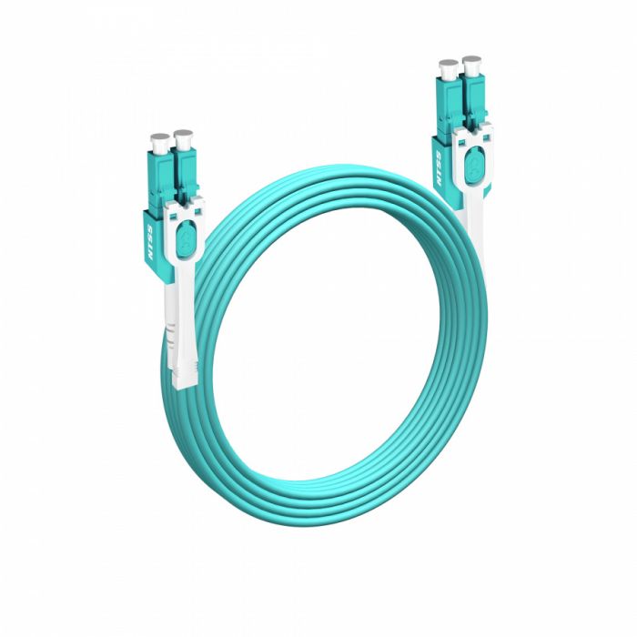 Шнур оптический NTSS PREMIUM dpc Push Pull Tabs UniBoot LCpptub/UPC-LCpptub/UPC 50/125 ОМ3 2.0мм, 20м LSZH (патч-корд)