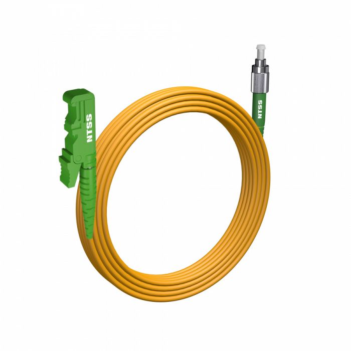 Шнур оптический NTSS spc E2000/APC-FC/APC 9/125 3.0мм 15м LSZH (патч-корд)