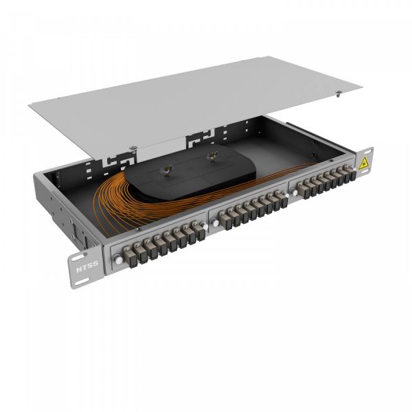 Кросс 19" NTSS PREMIUM, предсобранный 1U, 4 порта SC/UPC, 62.5/125 мкм