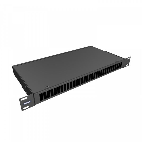 Кросс NTSS оптический 19'' укомплектованный 1U, 32 порта SC/UPC duplex, 9/125 мкм (сплошная панель, сплайс-кассета 2шт, пигтейлы, КДЗС, адаптеры) черный RAL 9005
