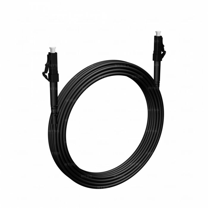 Шнур оптический NTSS spc LC/UPC-LC/UPC 9/125 3.0мм 30м черный LSZH (патч-корд)