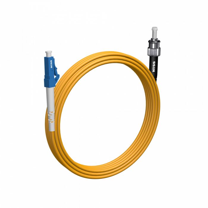Шнур оптический NTSS spc LC/UPC-ST/UPC 9/125 3.0мм 5м LSZH (патч-корд)