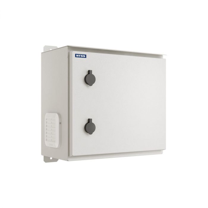 Шкаф настенный NTSS WTR (ШхВхГ) 400x400x350 мм, с монтажной платой, обогревом, IP55, серый RAL7035