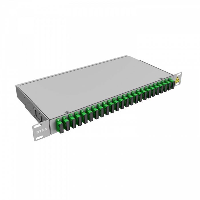 Кросс 19" NTSS PREMIUM, предсобранный 1U, 16 портов SC/APC duplex, 9/125 мкм