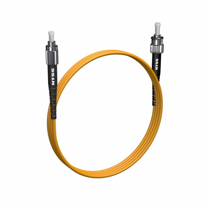 Шнур оптический NTSS spc FC/UPC-ST/UPC 9/125 3.0мм 2м LSZH (патч-корд)