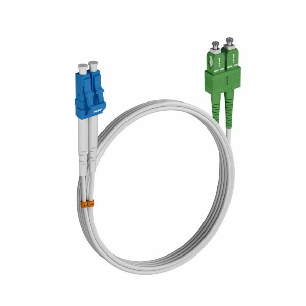 Шнур оптический NTSS dpc LC/UPC-SC/APC 9/125 G.657A1 2.0мм 5м LSZH (патч-корд)