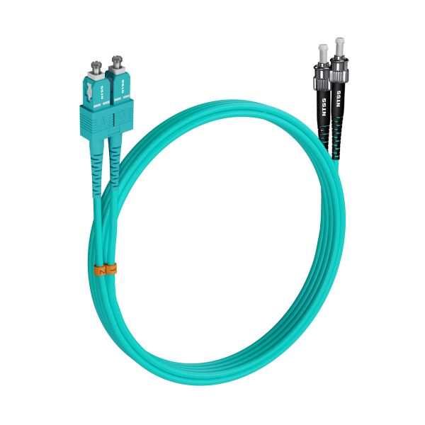 Шнур оптический NTSS dpc SC/UPC-ST/UPC 50/125 OM3 3.0мм 2м LSZH (патч-корд)