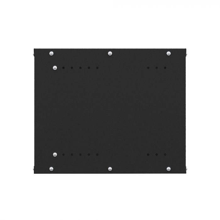 Шкаф настенный телекоммуникационный NTSS LIME 15U 550х600х770мм, 2 профиля 19, дверь сплошная металл, боковые стенки несъемные, разобранный, черный RAL 9005