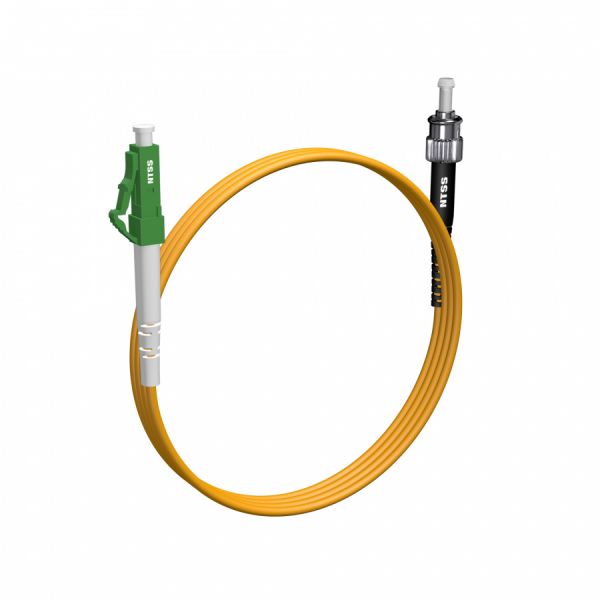 Шнур оптический NTSS spc LC/APC-ST/UPC 9/125 2.0мм 2м LSZH (патч-корд)
