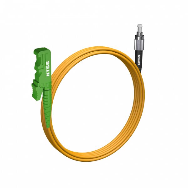 Шнур оптический NTSS spc E2000/APC-FC/UPC 9/125 3.0мм 3м LSZH (патч-корд)