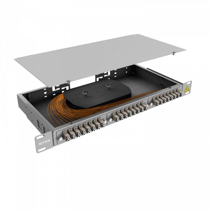 Кросс 19" NTSS PREMIUM, предсобранный 1U, 4 порта LC/UPC duplex, 62.5/125 мкм