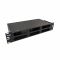 Кросс NTSS оптический 19'' укомплектованный 2U, 48 портов ST/UPC, 9/125 мкм (планки, сплайс-кассета 2шт, пигтейлы, КДЗС, адаптеры) черный RAL 9005