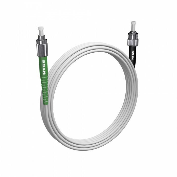 Шнур оптический NTSS spc FC/APC-ST/UPC 9/125 G.657A1 3.0мм 10м LSZH (патч-корд)