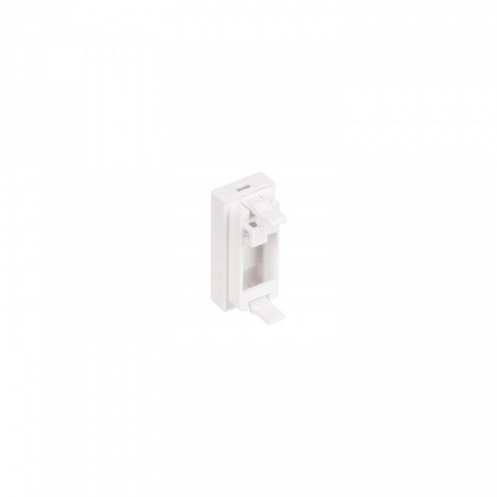 Лицевая панель NTSS PREMIUM для розеточных модулей типа Keystone 22.5x45 со шторкой