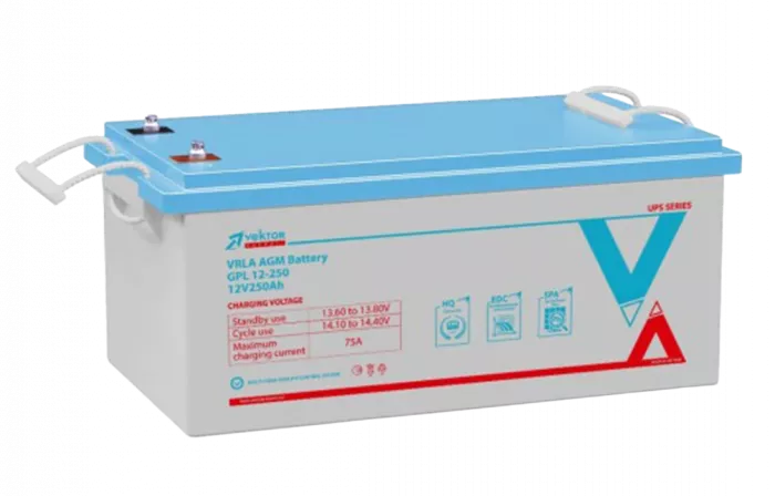 GPL 12-250	Аккумуляторная батарея Vektor GPL 12-250