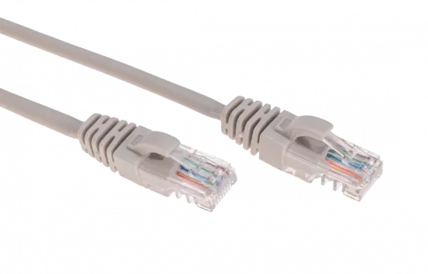 02-0100-03 REXANT Патч-корд U/UTP, CAT 5e, RJ45-RJ45, 26AWG, LSZH, серый, 0,3м
