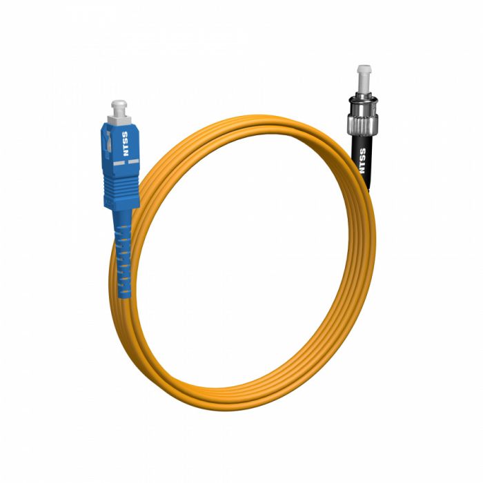 Шнур оптический NTSS PREMIUM spc SC/UPC-ST/UPC 9/125 3.0мм 4м LSZH (патч-корд)