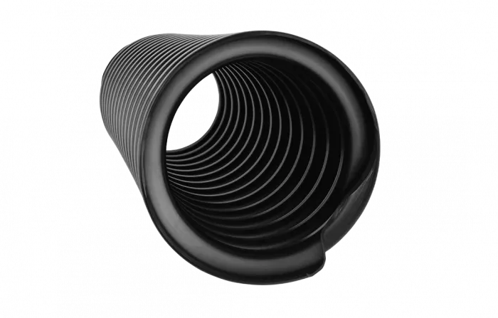 Труба ССД-Пайп УльтраФ OD=160 мм, 1300N, SN22, с протяжкой (бухта 46 м) Труба полимерная жёсткая гофрированная спиральная ультрафиолетостойкая, не распространяющая горение