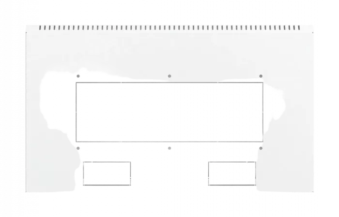 Шкаф телекоммуникационный настенный разборный 19”,6U(600x550), ШТ-НСр-6U-600-550-П дверь перфорированная ССД