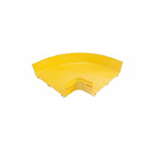 Уголок горизонтальный 90° оптического лотка NTSS 360*100 мм, желтый