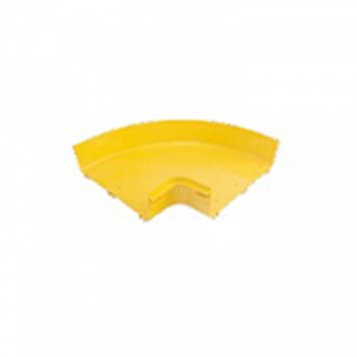 Уголок горизонтальный 90° оптического лотка NTSS 360*100 мм, желтый