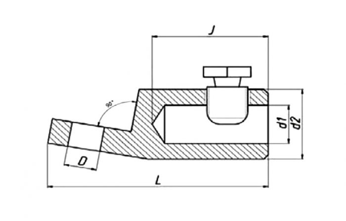 Наконечник болтовой НБ-0 (16-25 мм2)