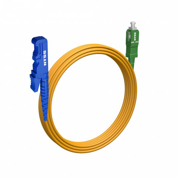 Шнур оптический NTSS spc E2000/UPC-SC/APC 9/125 3.0мм 10м LSZH (патч-корд)