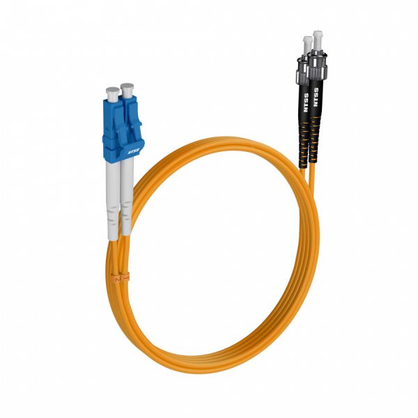 Шнур оптический NTSS PREMIUM dpc LC/UPC-ST/UPC 9/125 3.0мм 7м LSZH (патч-корд)