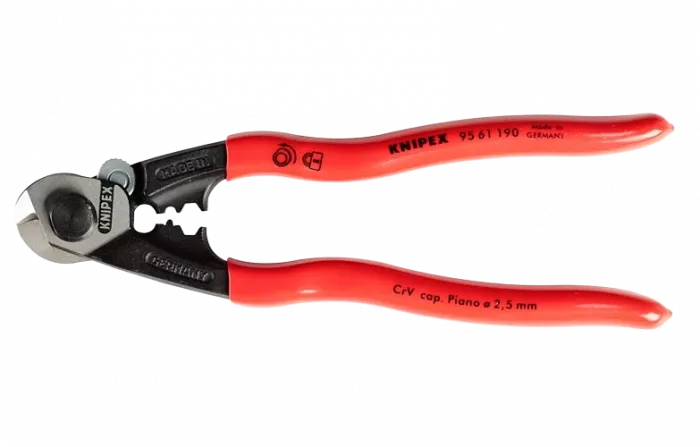 KN-9561190 Кусачки Knipex для кабелей и канатов (9561, 190мм) (тросокусы)