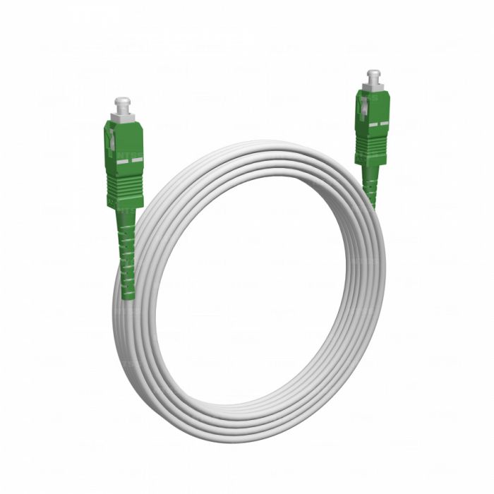 Армированный шнур оптический NTSS spc SC/APC-SC/APC 9/125 G.657A1 3.0мм 20м LSZH (патч-корд)