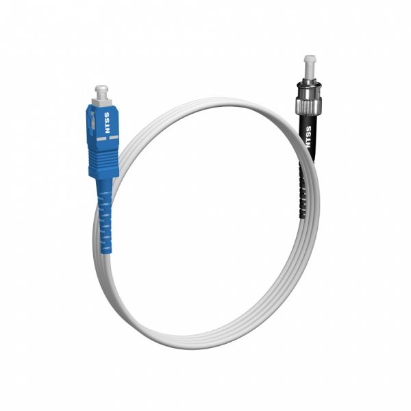 Шнур оптический NTSS spc SC/UPC-ST/UPC 9/125 G.657A1 3.0мм 1м LSZH (патч-корд)